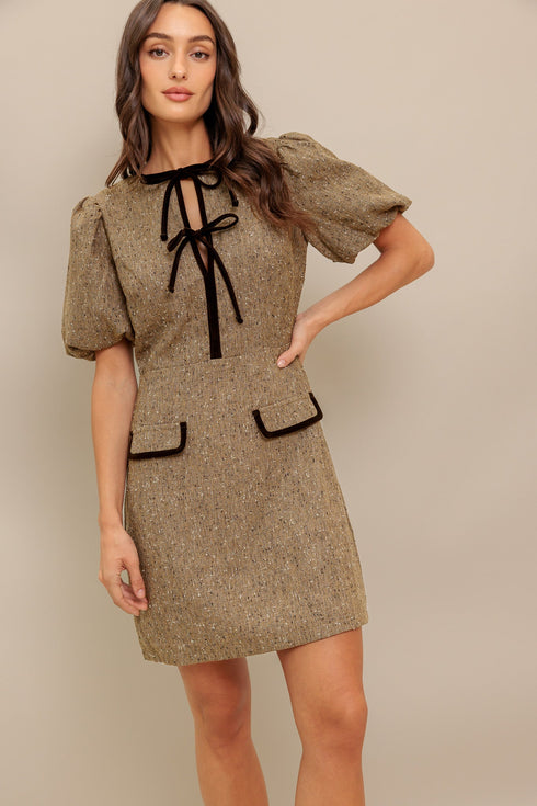 mademoiselle-mode-woven-weed-mini-dress Flying Tomato-Sophia's StyleDRESSES-1